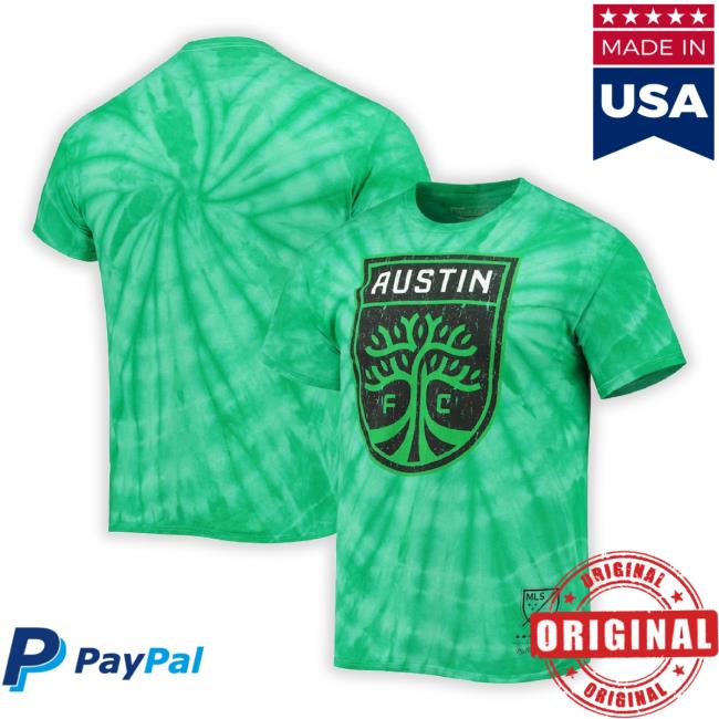 Trending Men's Austin Fc Mitchell & Ness Green Vintage Tie Dye Sweatshirt