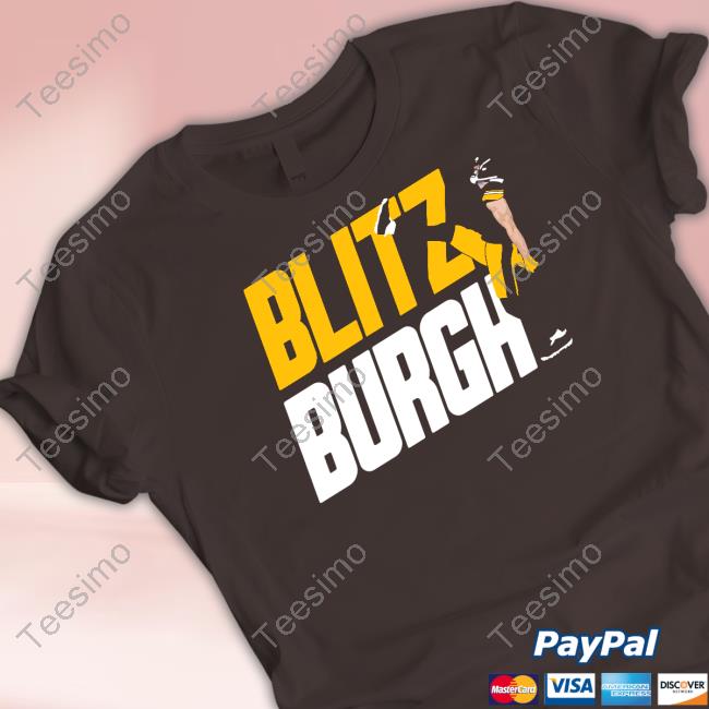 Aj Burnett Wearing Blitz Burgh T Shirt Pittsburgh Clothing Company