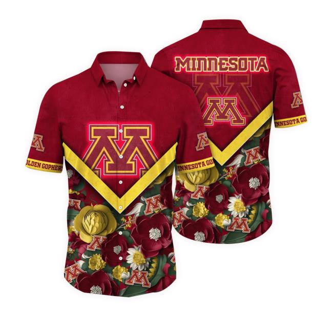 Official Minnesota Golden Gophers Ncaa Hawaiian Shirt Custom Vacation Spots Aloha T-Shirt